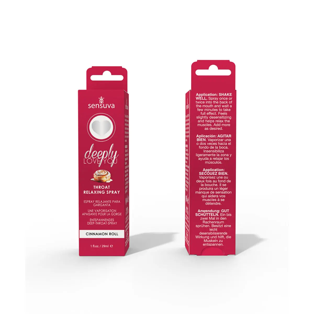 Sensuva Deeply Love You Throat Relaxing Spray Cinnamon Roll 1 oz. Sensuva