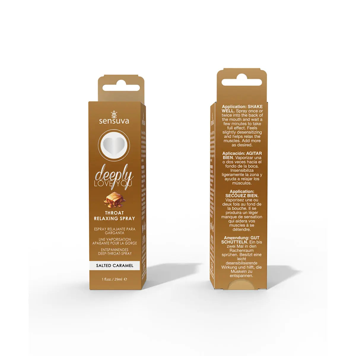 Sensuva Deeply Love You Throat Relaxing Spray Salted Caramel 1 oz. Sensuva