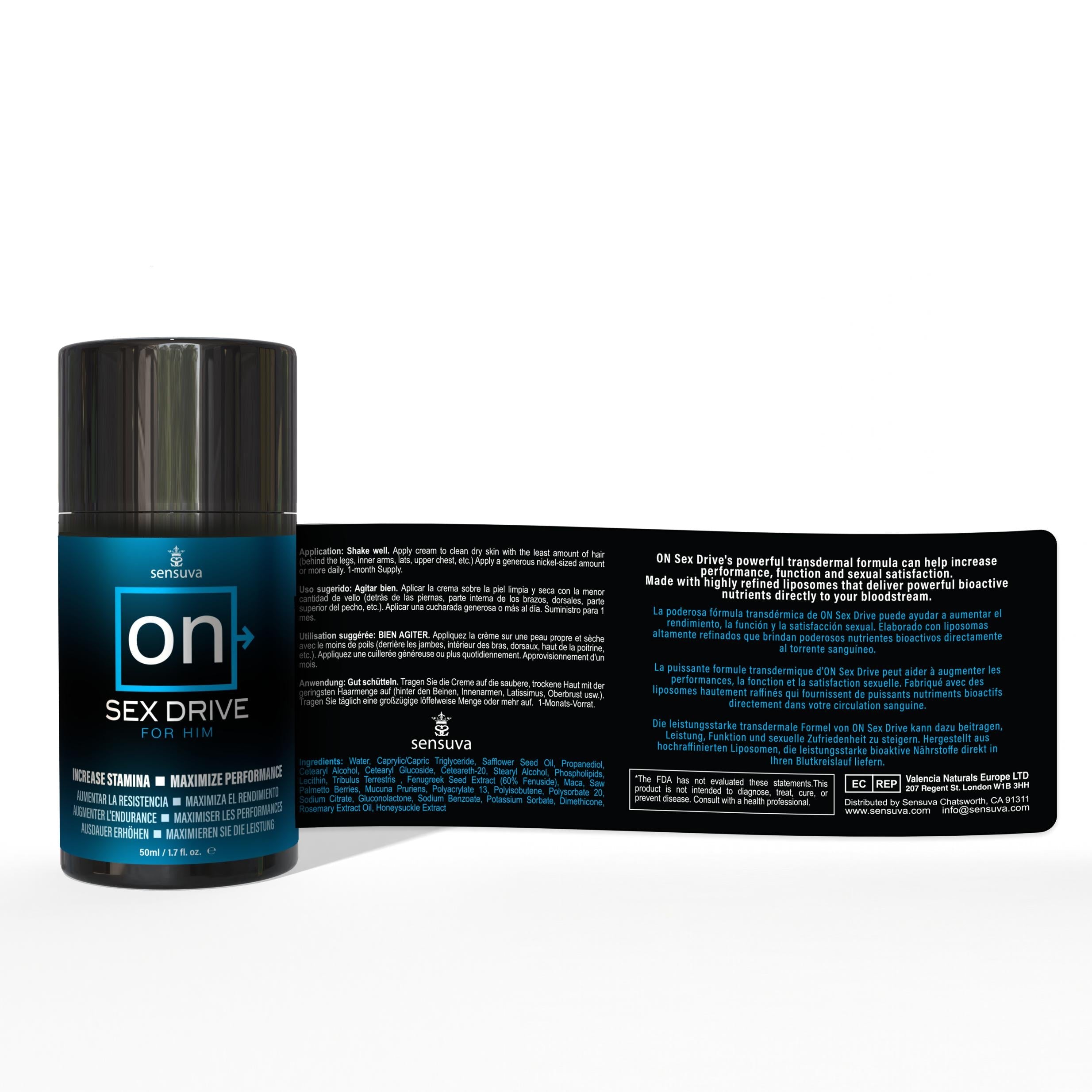 Sensuva ON Sex Drive for Him 2oz Sensuva