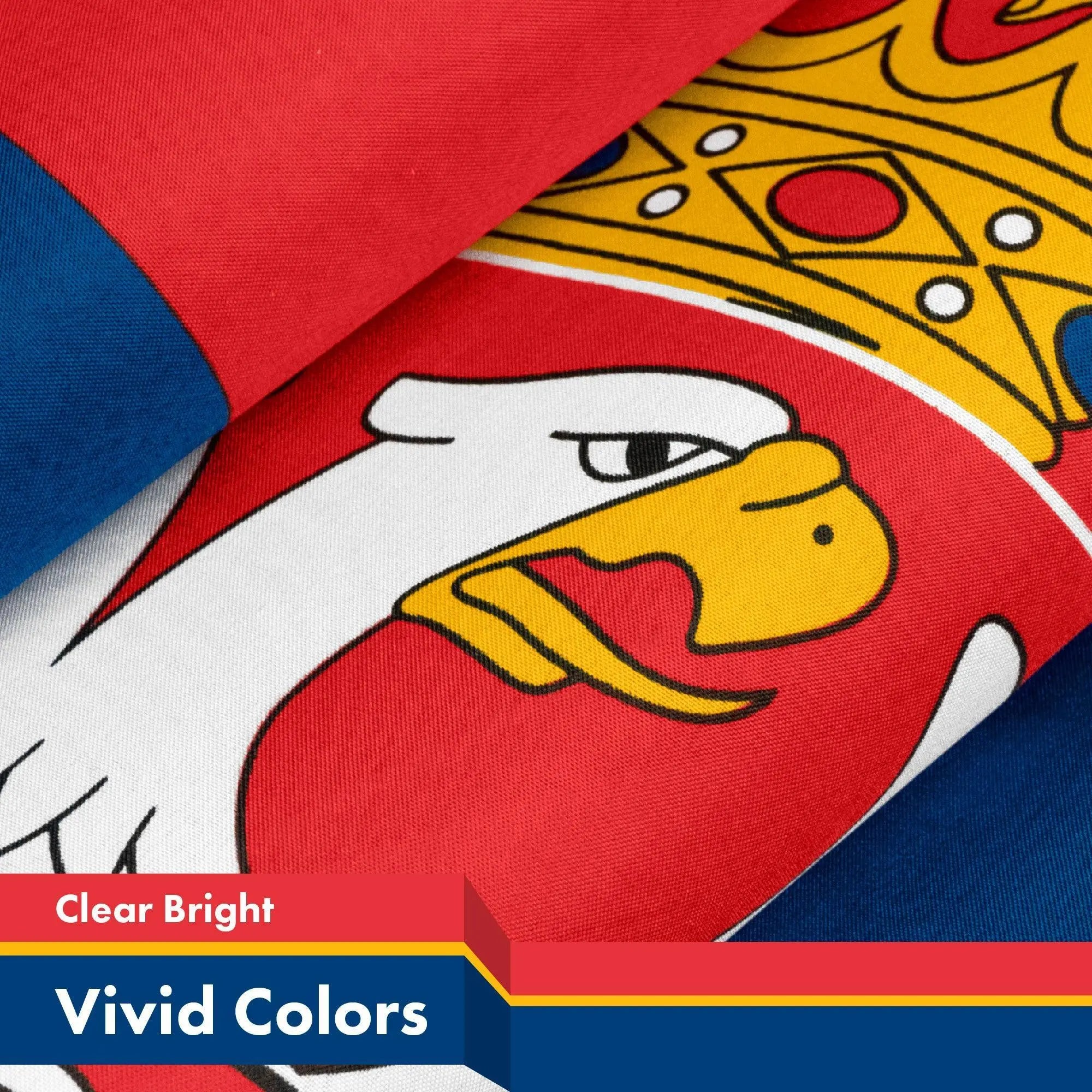 Serbia Serbian Flag 3x5 Ft 2-Pack 150D Printed Polyester By G128 G128