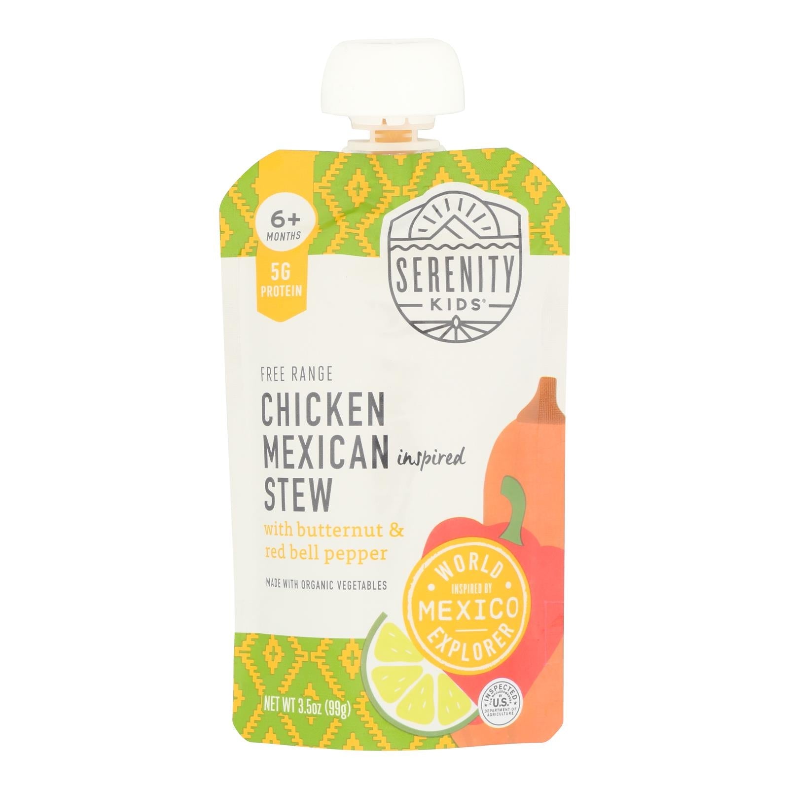 Serenity Kids - Pouch Mex Chk Stew Veg - Cs Of 6-3.5 Oz Serenity Kids