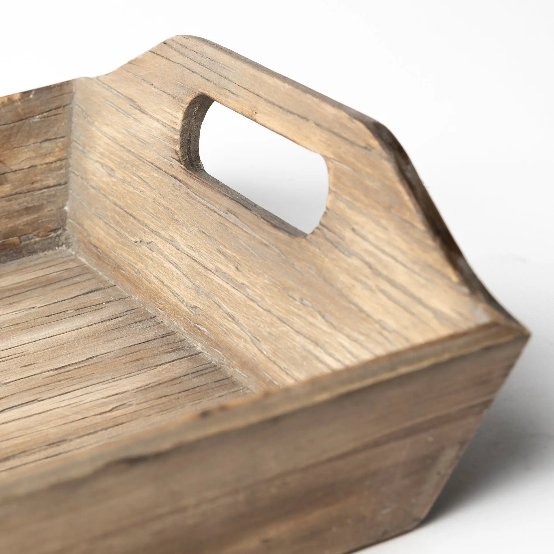 Set Of 2 Natural Brown Wood With Grains And Knots Highlight Trays Homeroots Kitchen & Dining