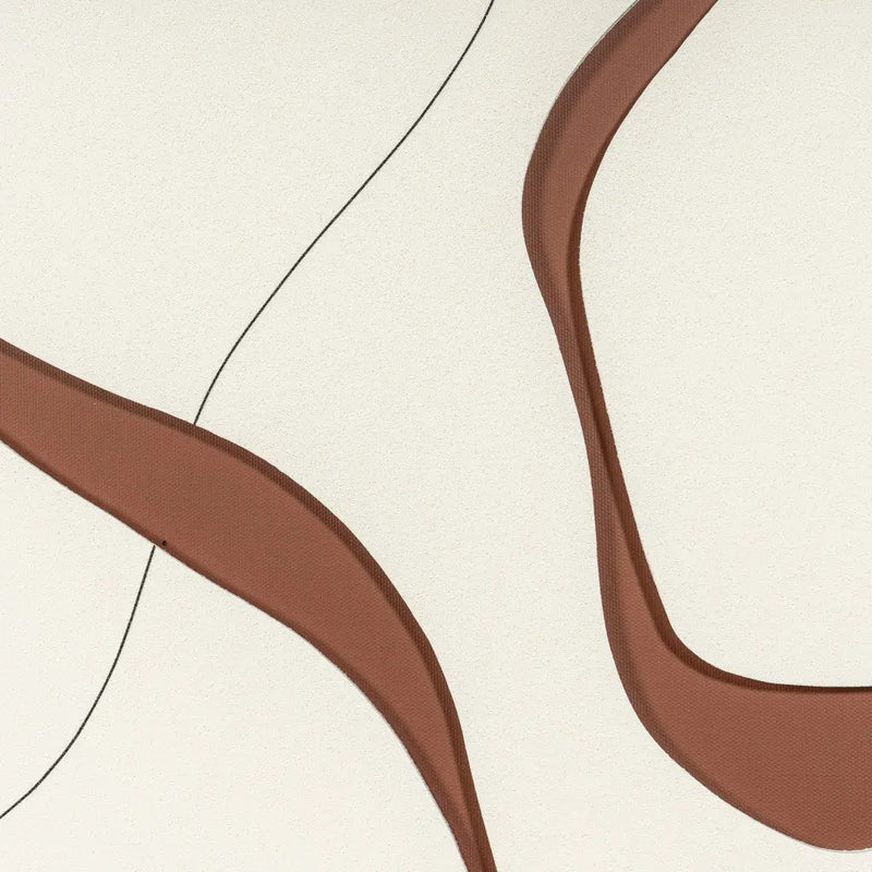 Set Of Three Natural Currents Light Brown Floater Frame Wall Art Homeroots Home Decor