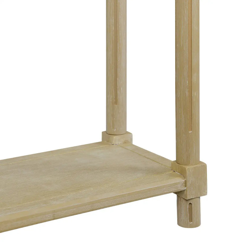 Set Of Two 24" Oak Brown Wood Rectangular End Tables With Shelf Homeroots Living Room