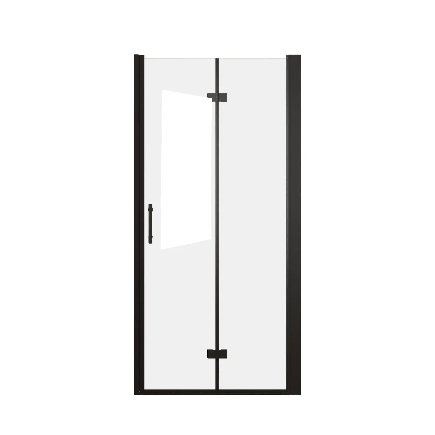 Set Of Two Aluminum and Tempered Glass Shower Doors Homeroots Bed & Bath