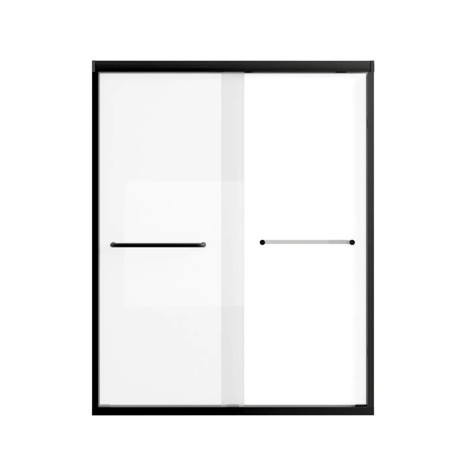 Set Of Two Aluminum and Tempered Glass Shower Doors Homeroots Bed & Bath