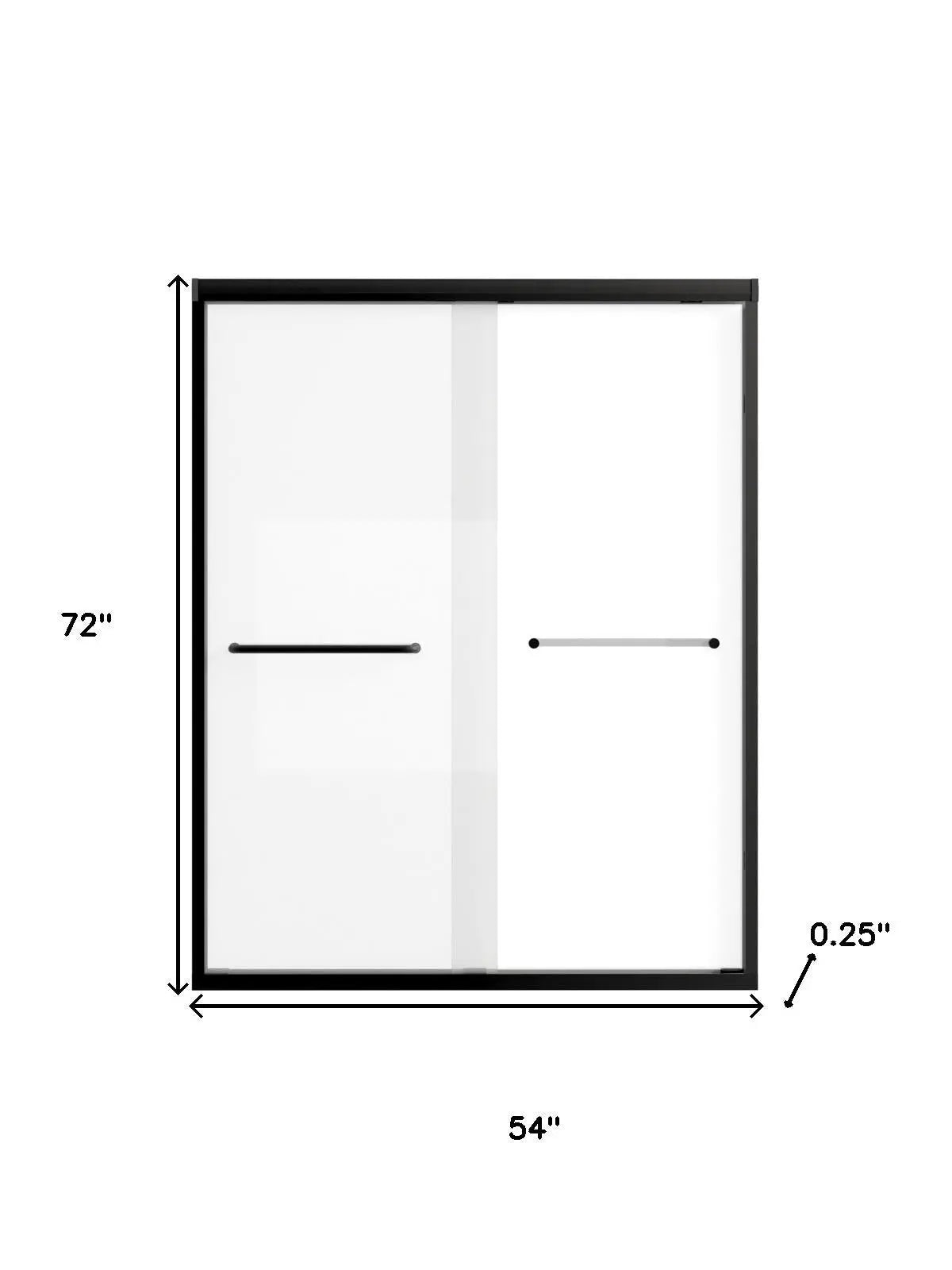 Set Of Two Aluminum and Tempered Glass Shower Doors Homeroots Bed & Bath