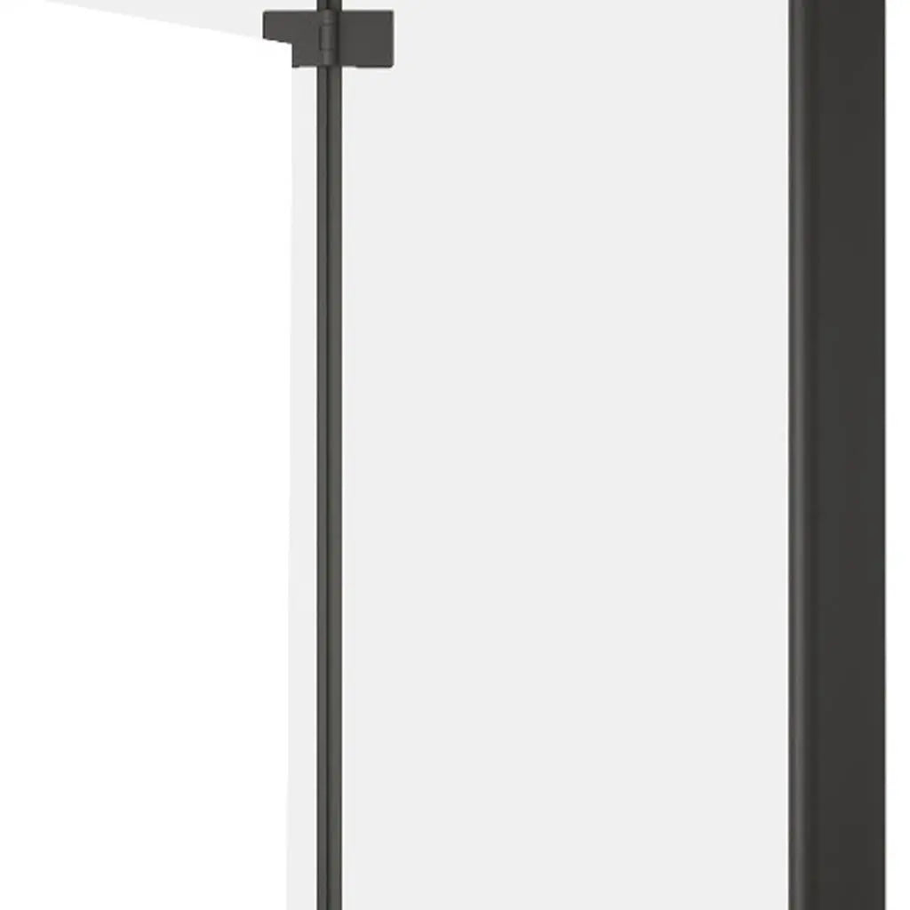 Set Of Two Aluminum and Tempered Glass Shower Doors Homeroots Bed & Bath
