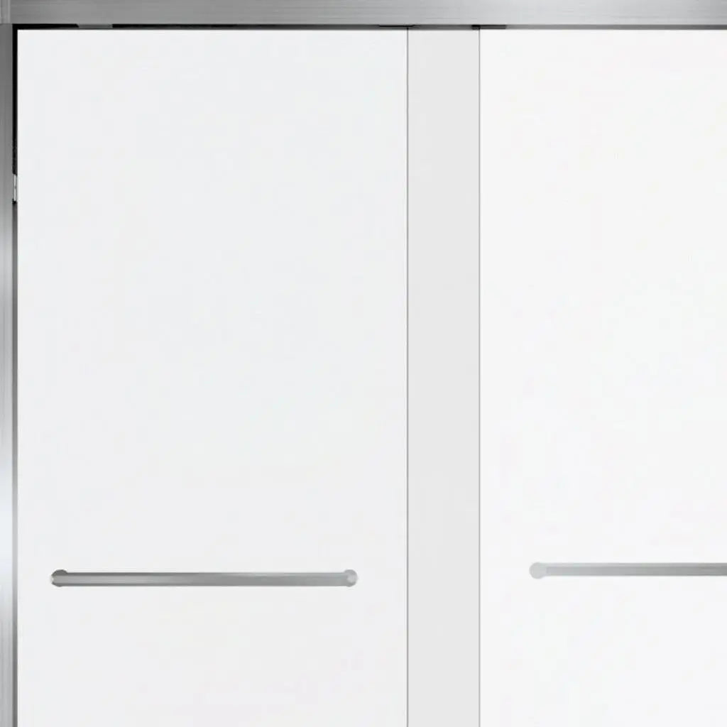 Set Of Two Aluminum and Tempered Glass Shower Doors Homeroots Kitchen & Dining