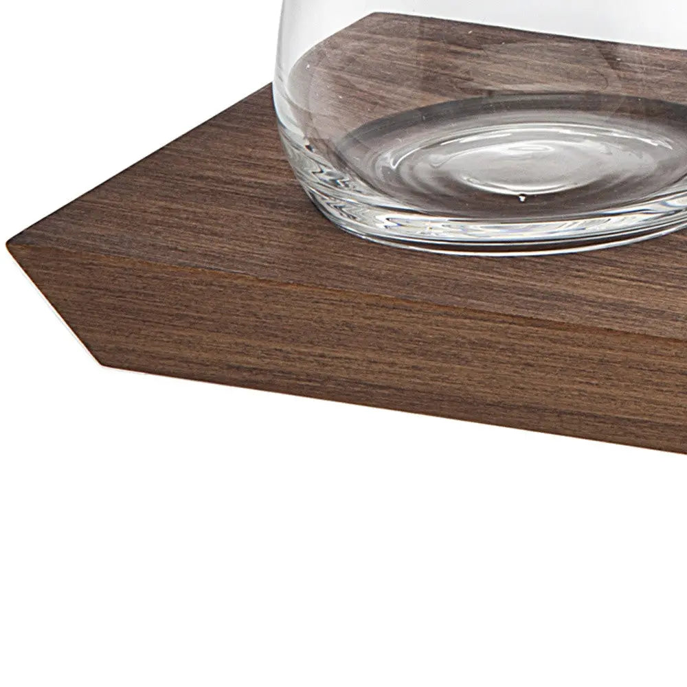 Set Of Two Lead Free Crystal Narrowing Shape Stemless Whiskey Glass Homeroots Kitchen & Dining