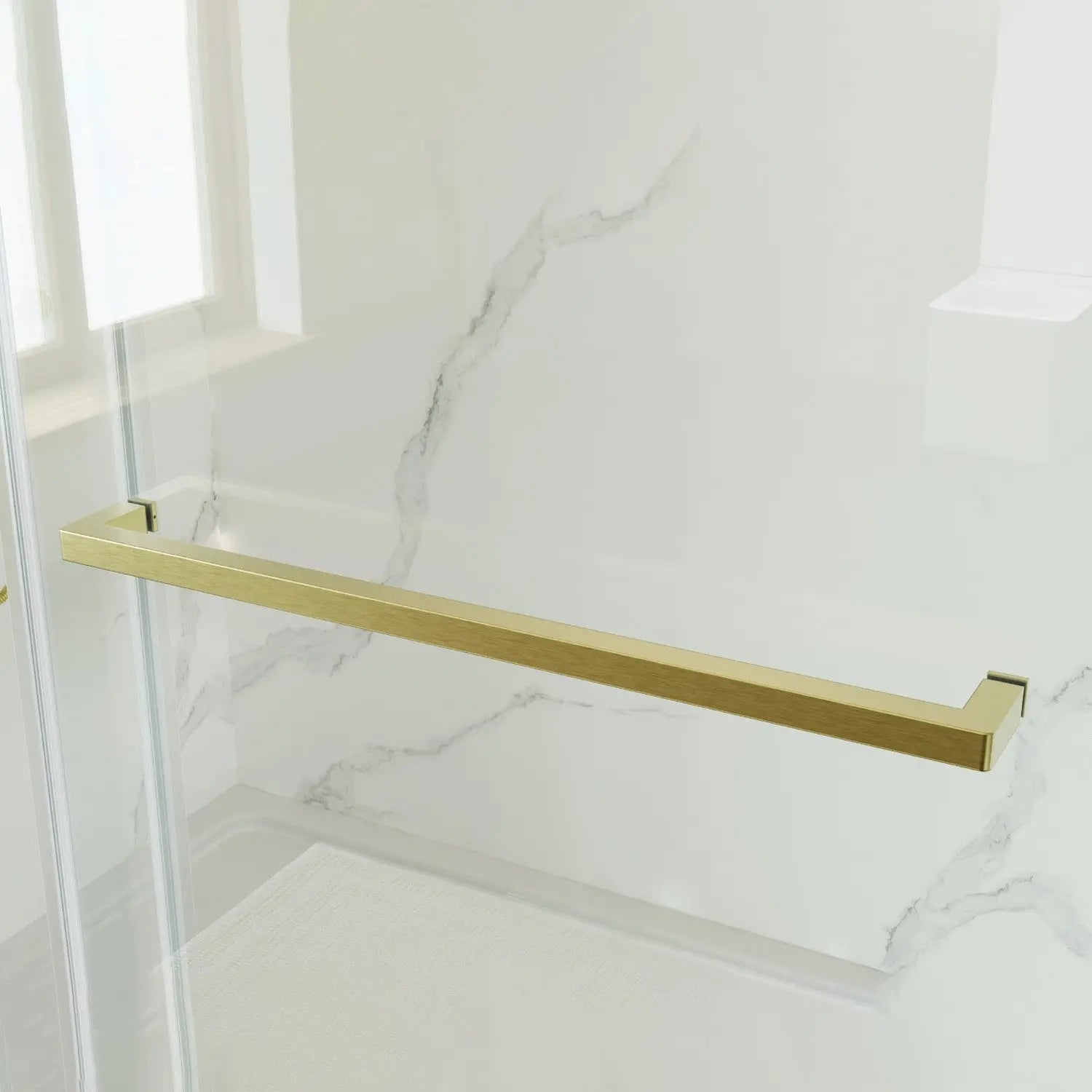 Set Of Two Tempered Glass Shower Doors Homeroots Bed & Bath