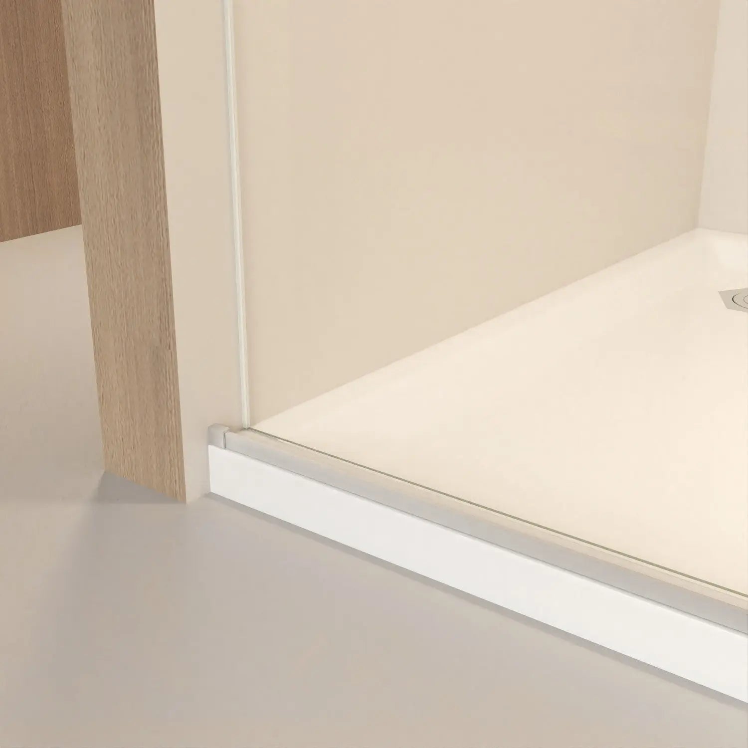 Set Of Two Tempered Glass Shower Doors Homeroots Kitchen & Dining