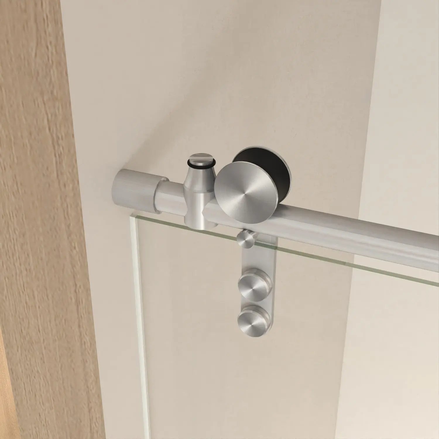 Set Of Two Tempered Glass Shower Doors Homeroots Kitchen & Dining