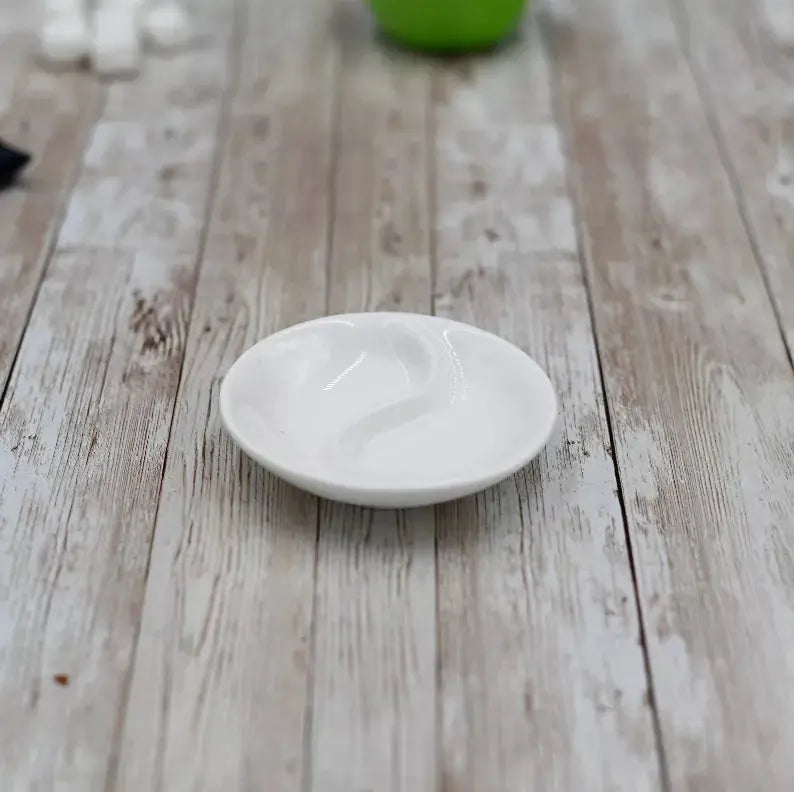 [ Set of 12 ] DIVIDED SOY DISH 3.5" | 9 CM Wilmax