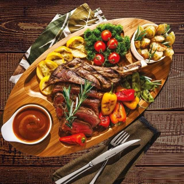 [ Set of 3 ] 3 SECTION PLATTER 18" X 10" | 45.5 CM X 25 CM Wilmax