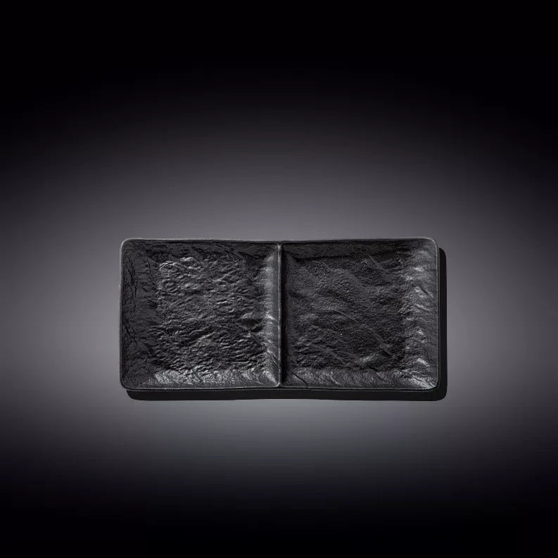 [ Set of 3 ] RECTANGULAR 2 SECTION DISH 10.5" X 5" | 27 X 13 CM Wilmax