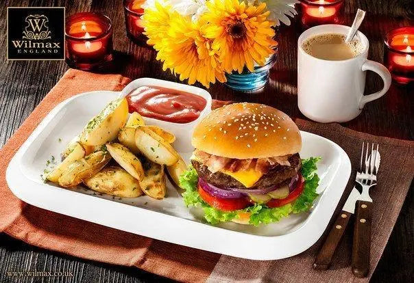 [ Set of 3 ] RECTANGULAR PLATTER 14" X 8.5"| 36 X 21.5 CM Wilmax