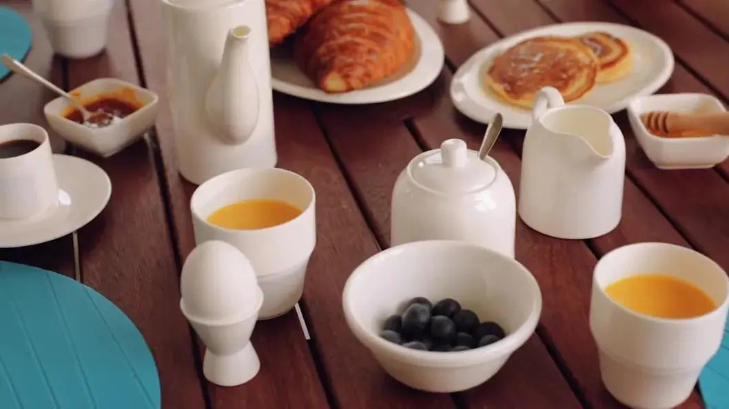 [ Set of 6 ] 4 FL OZ | 110 ML COFFEE CUP & SAUCER Wilmax