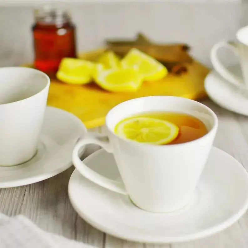 [ Set of 6 ] 4 FL OZ | 110 ML COFFEE CUP & SAUCER Wilmax