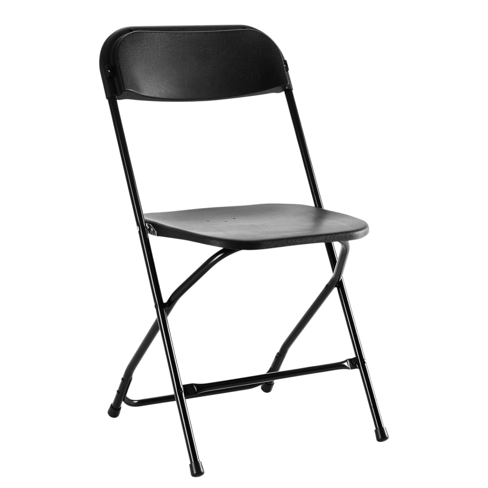 Set of Four Black Metal Outdoor Folding Stacking Dining Chairs Homeroots Outdoor