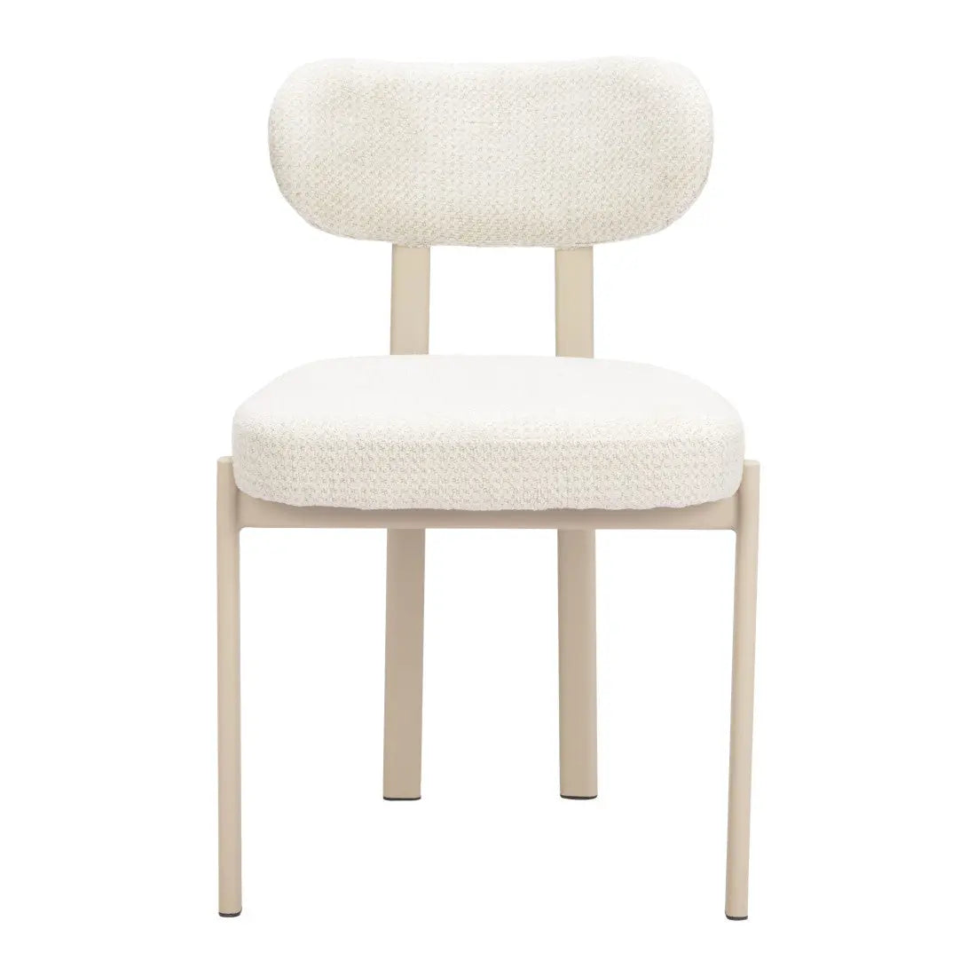 Set of Four Gray and Taupe Upholstery Open Back Dining Side Chairs Homeroots Kitchen & Dining