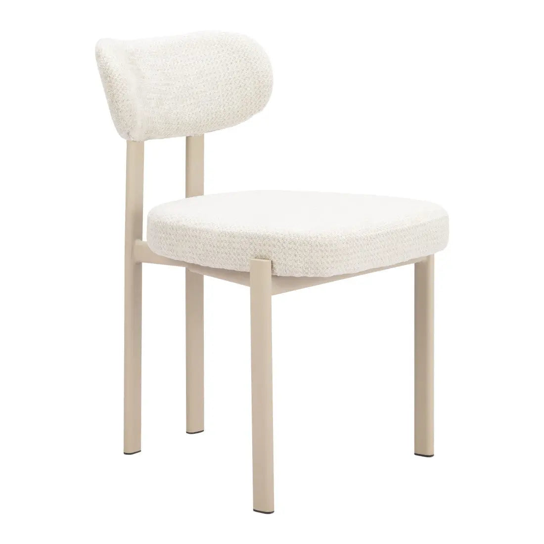 Set of Four Gray and Taupe Upholstery Open Back Dining Side Chairs Homeroots Kitchen & Dining