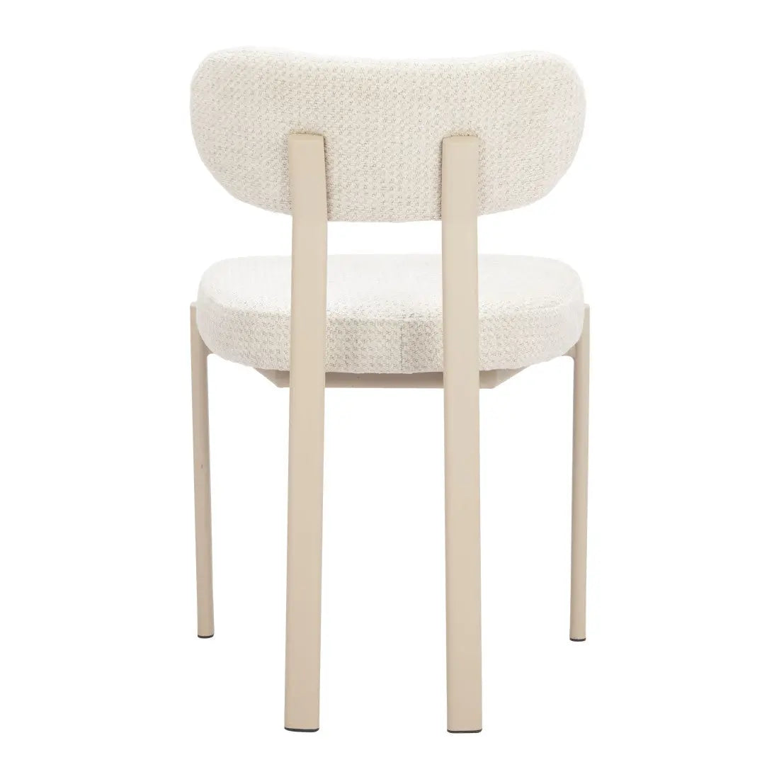 Set of Four Gray and Taupe Upholstery Open Back Dining Side Chairs Homeroots Kitchen & Dining