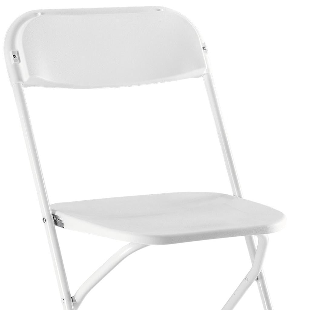 Set of Four White Metal Outdoor Folding Stacking Dining Chairs Homeroots Outdoor