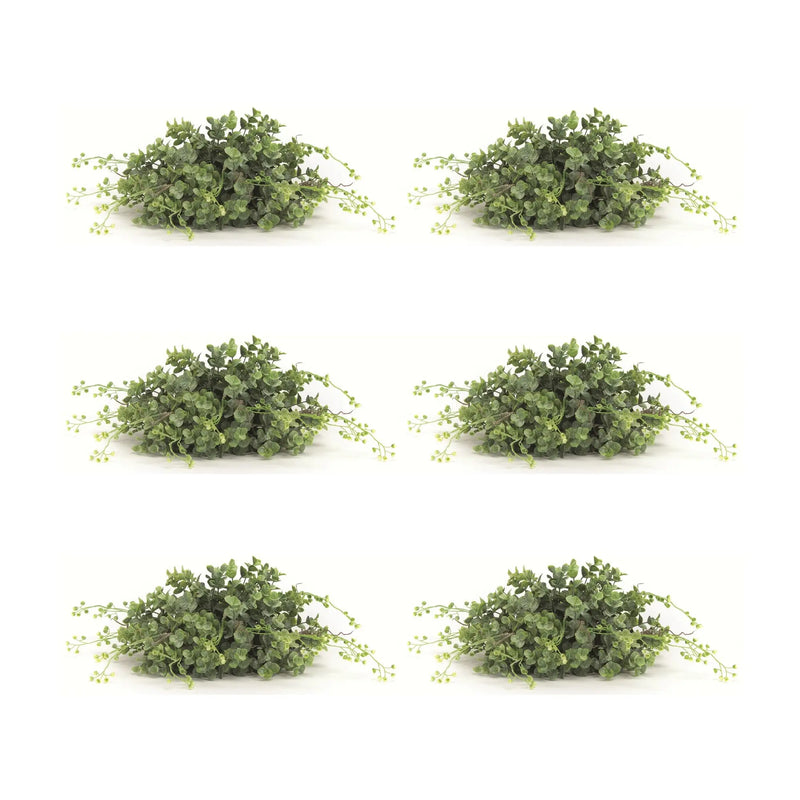 Set of Six 6" Green Artificial Boxwood Tree Homeroots Home Decor