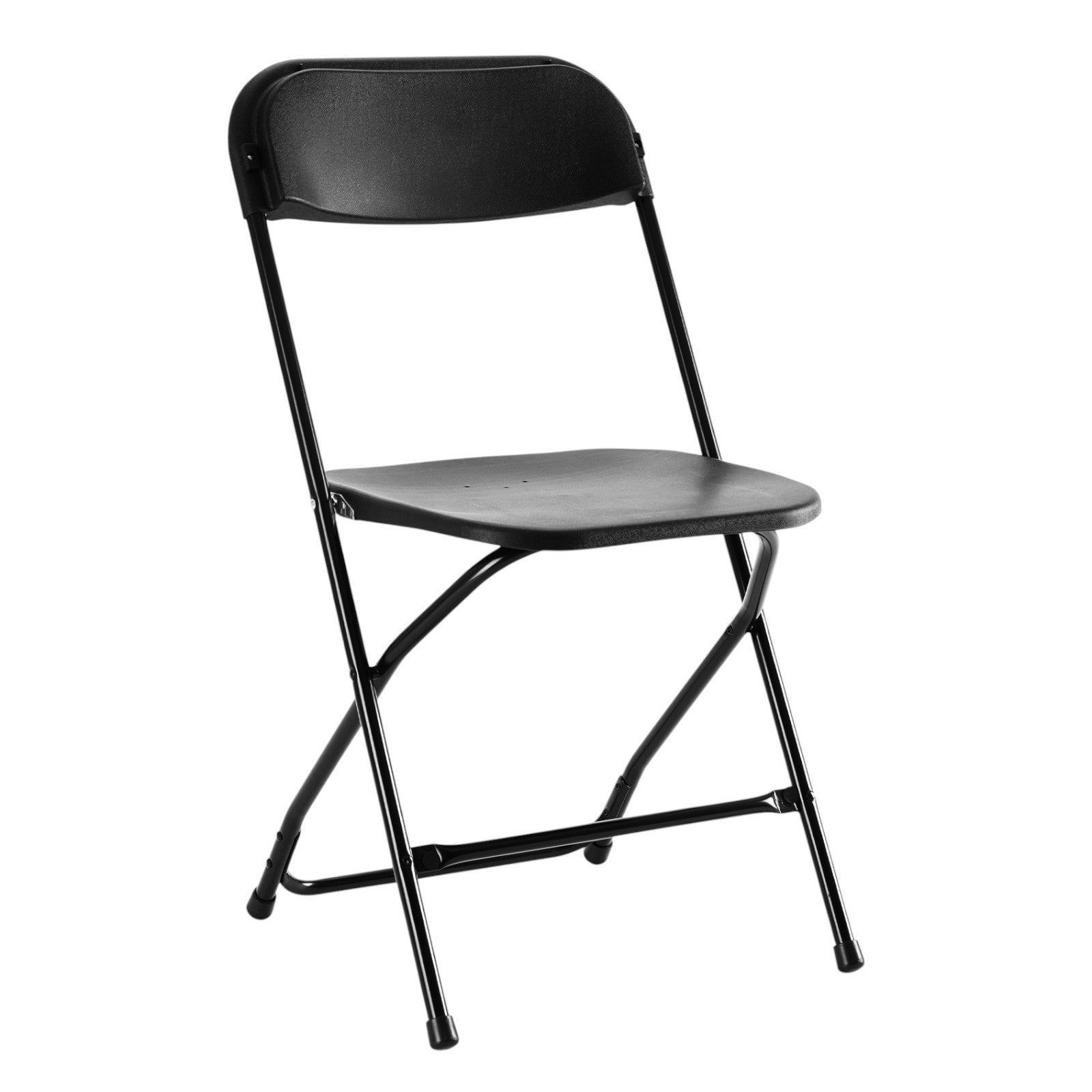 Set of Six Black Metal Outdoor Folding Stacking Dining Chairs Homeroots Outdoor