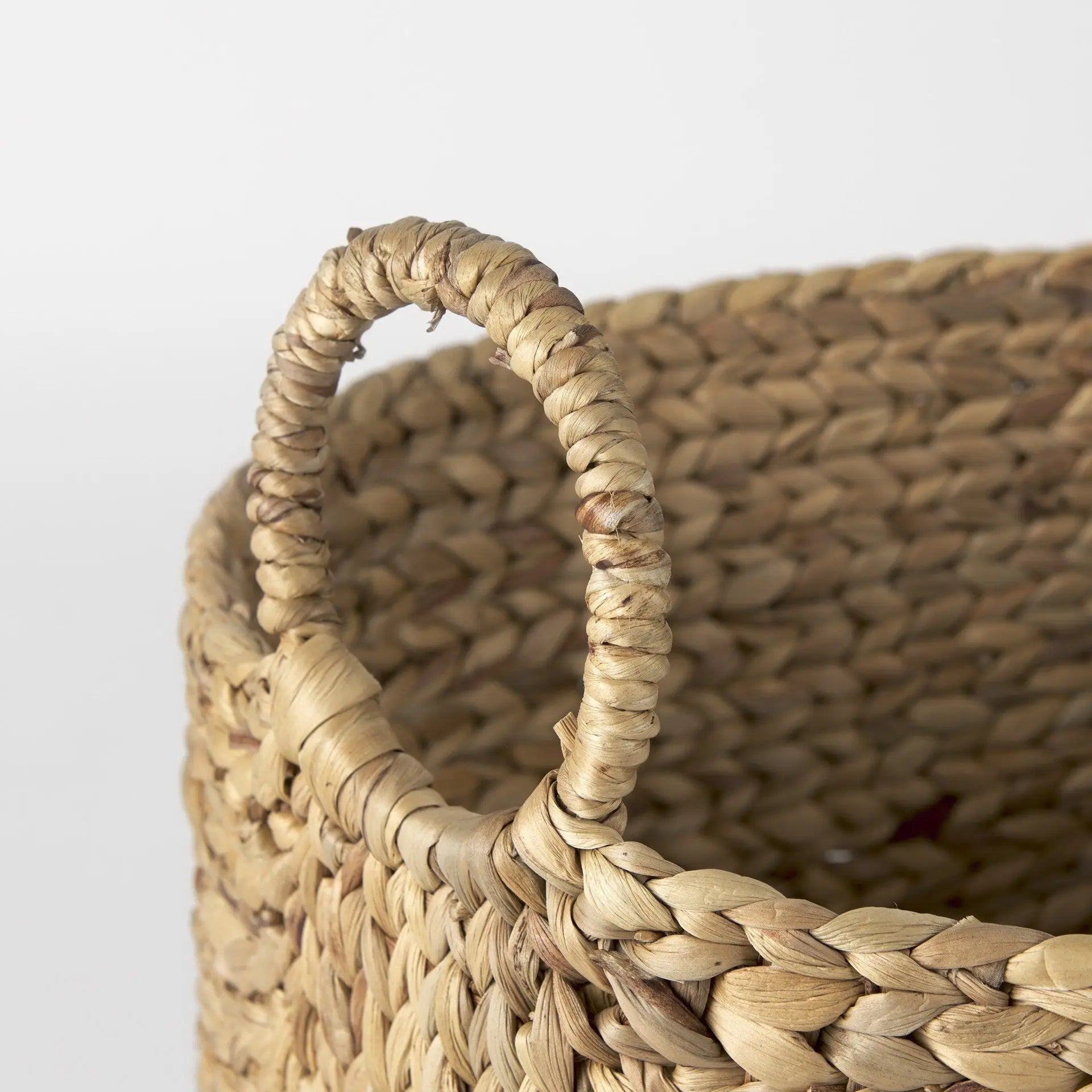Set of Three Brown Wicker Basket - GreatEagleInc