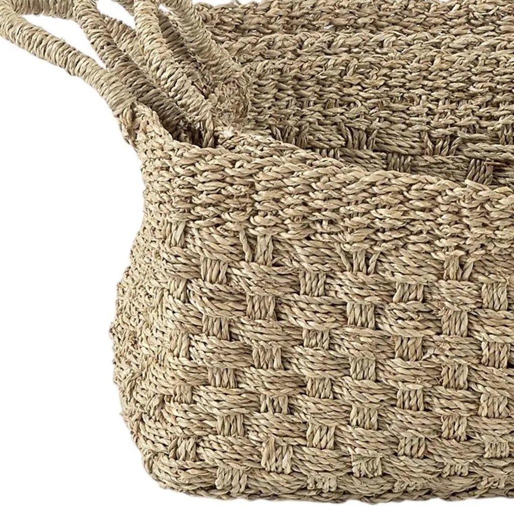 Set of Three Natural Wicker Basket - GreatEagleInc