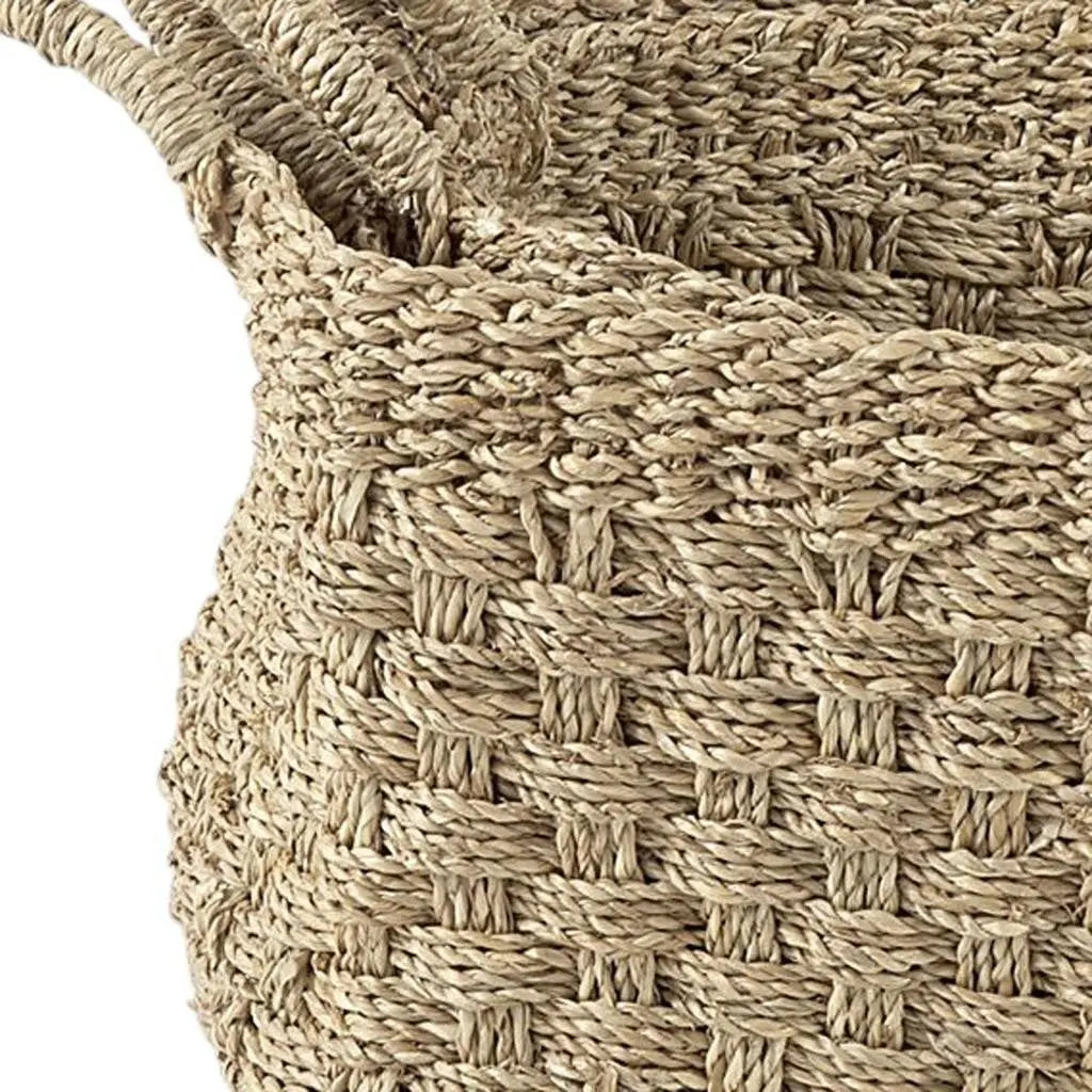Set of Three Natural Wicker Basket - GreatEagleInc