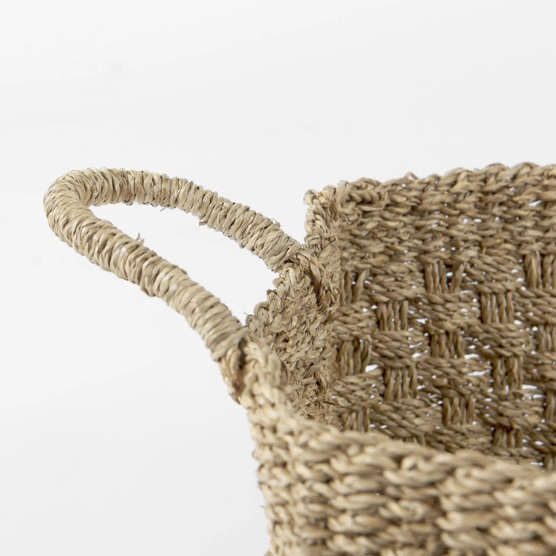 Set of Three Natural Wicker Basket - GreatEagleInc