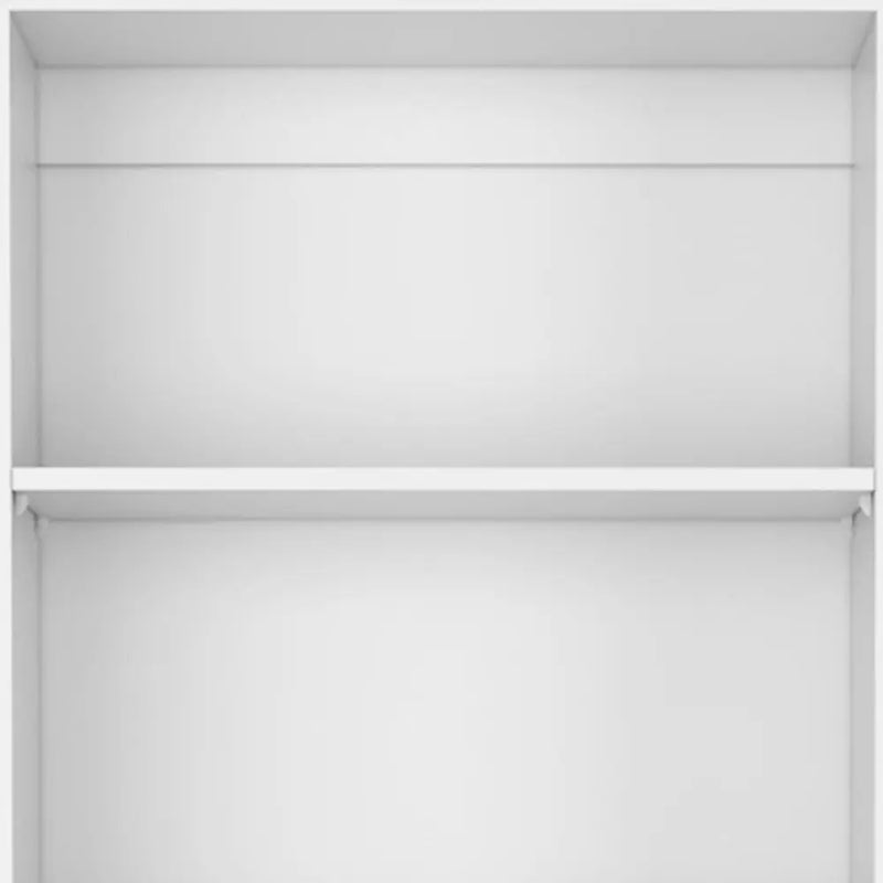 Set of Three White Wood Five Tier Modular Bookcase Homeroots Office