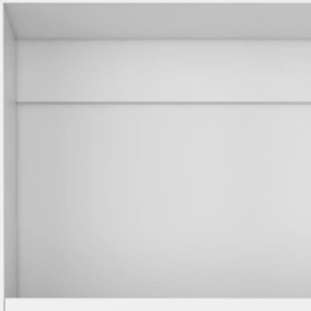 Set of Three White Wood Five Tier Modular Bookcase with Two Doors Homeroots Office