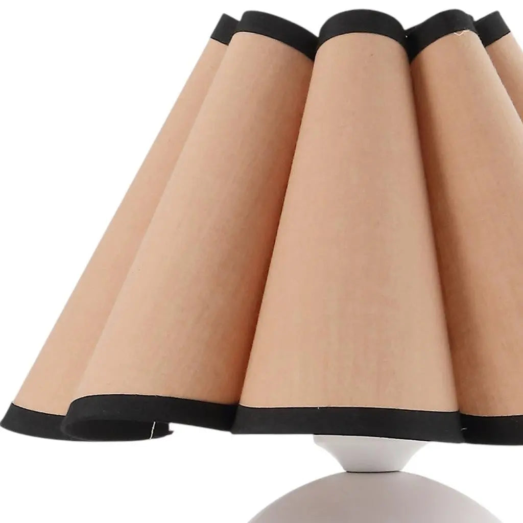 Set of Two 11" Clear Novelty Table Lamps With Empire Shades Homeroots Lighting