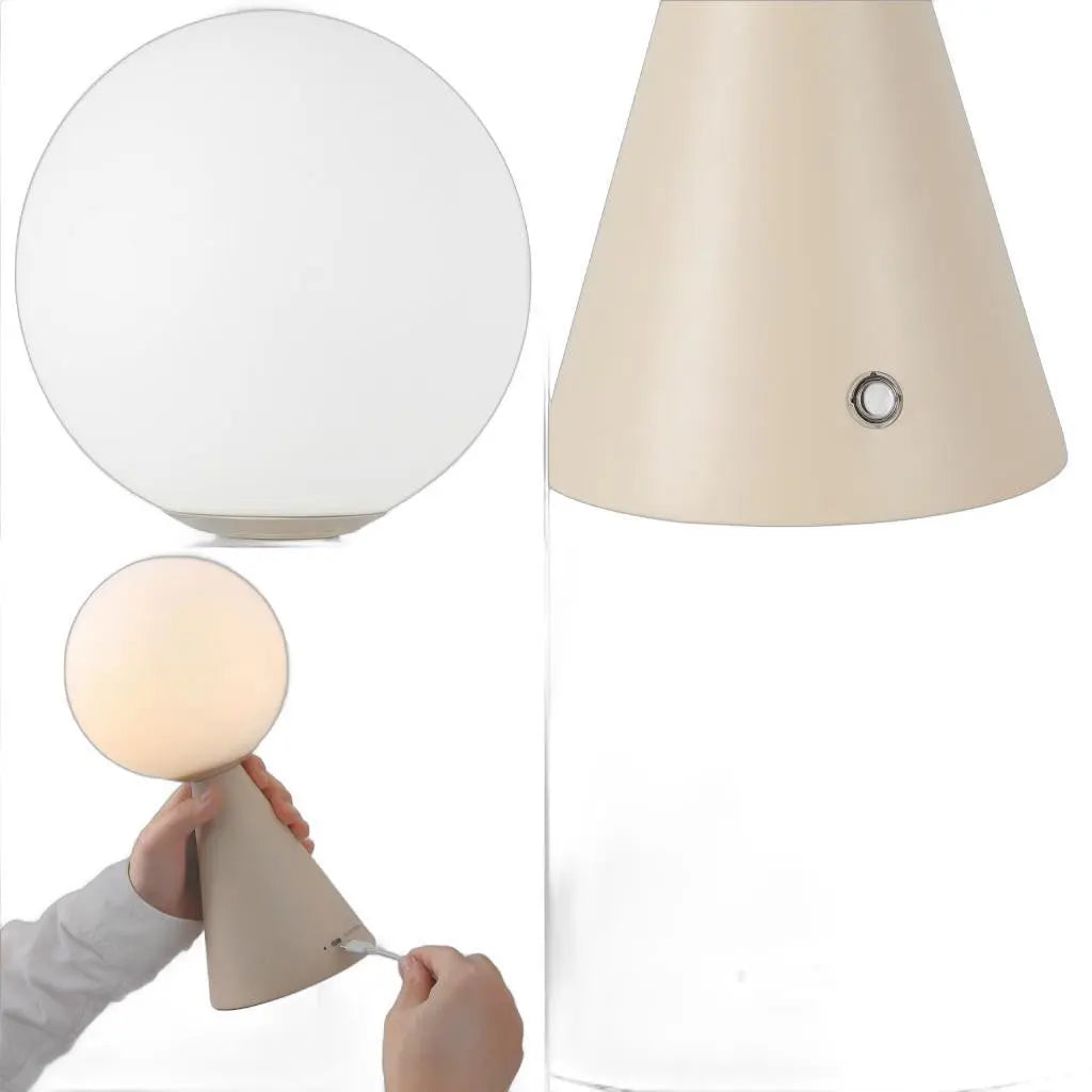 Set of Two 12" Clear Lighthouse USB Table Lamps Homeroots Lighting