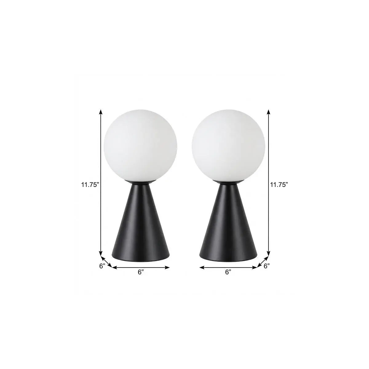 Set of Two 12" Clear Lighthouse USB Table Lamps LED Homeroots Lighting