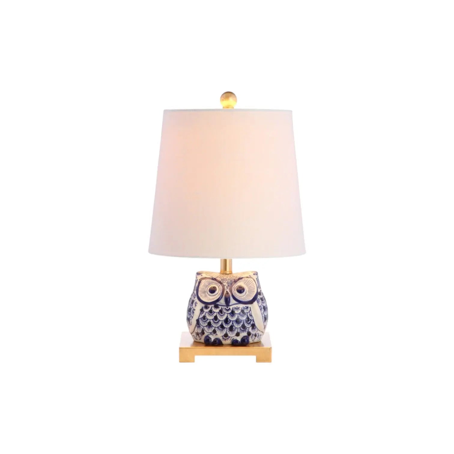 Set of Two 16" Gold Novelty Bedside Lamps With Empire Shades Homeroots Lighting