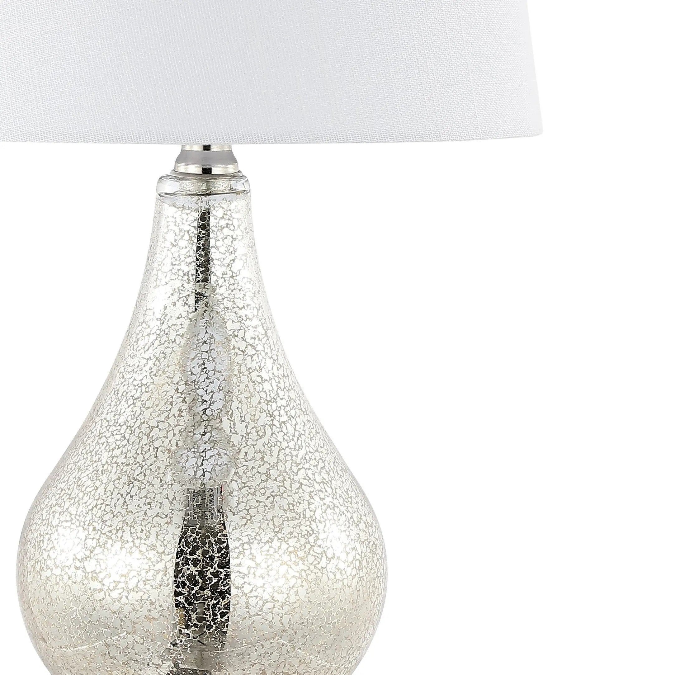 Set of Two 21" Nickel Gourd Table Lamps With Empire Shades Homeroots Lighting