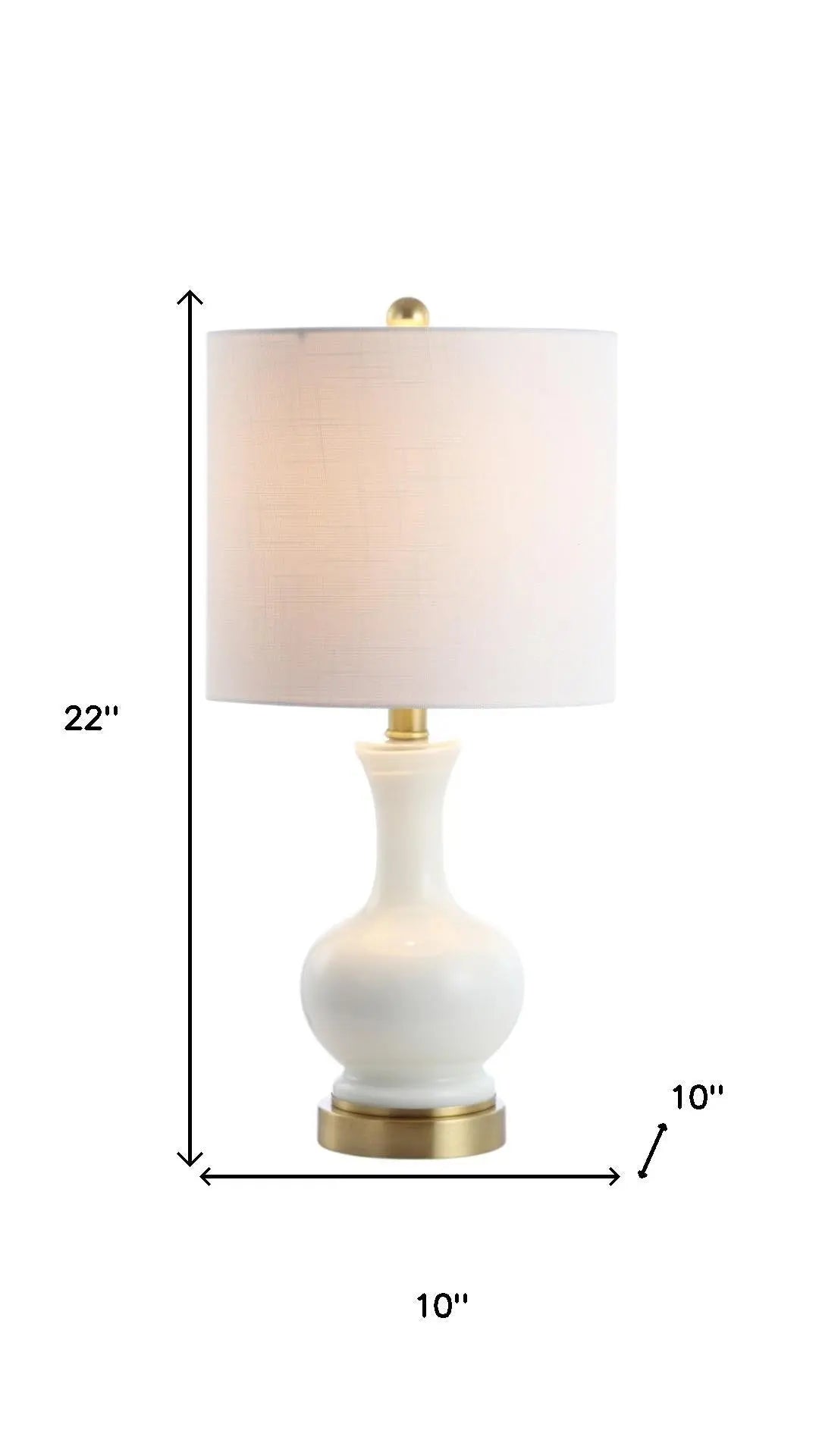 Set of Two 22" Gold Novelty Table Lamps With Globe Shades Homeroots Lighting