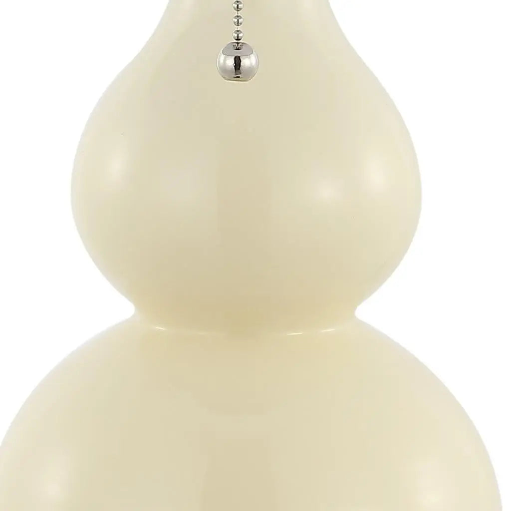 Set of Two 22" Silver Gourd Table Lamps With Drum Shades Homeroots Lighting