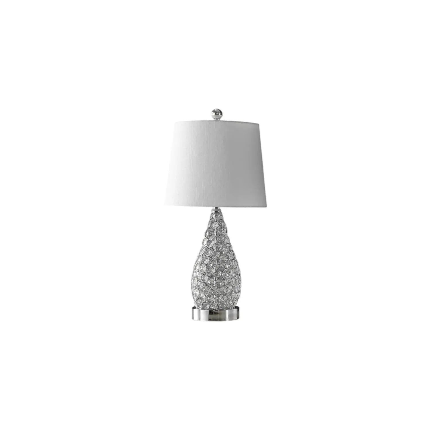 Set of Two 22" Silver Gourd Table Lamps With Empire Shades Homeroots Lighting