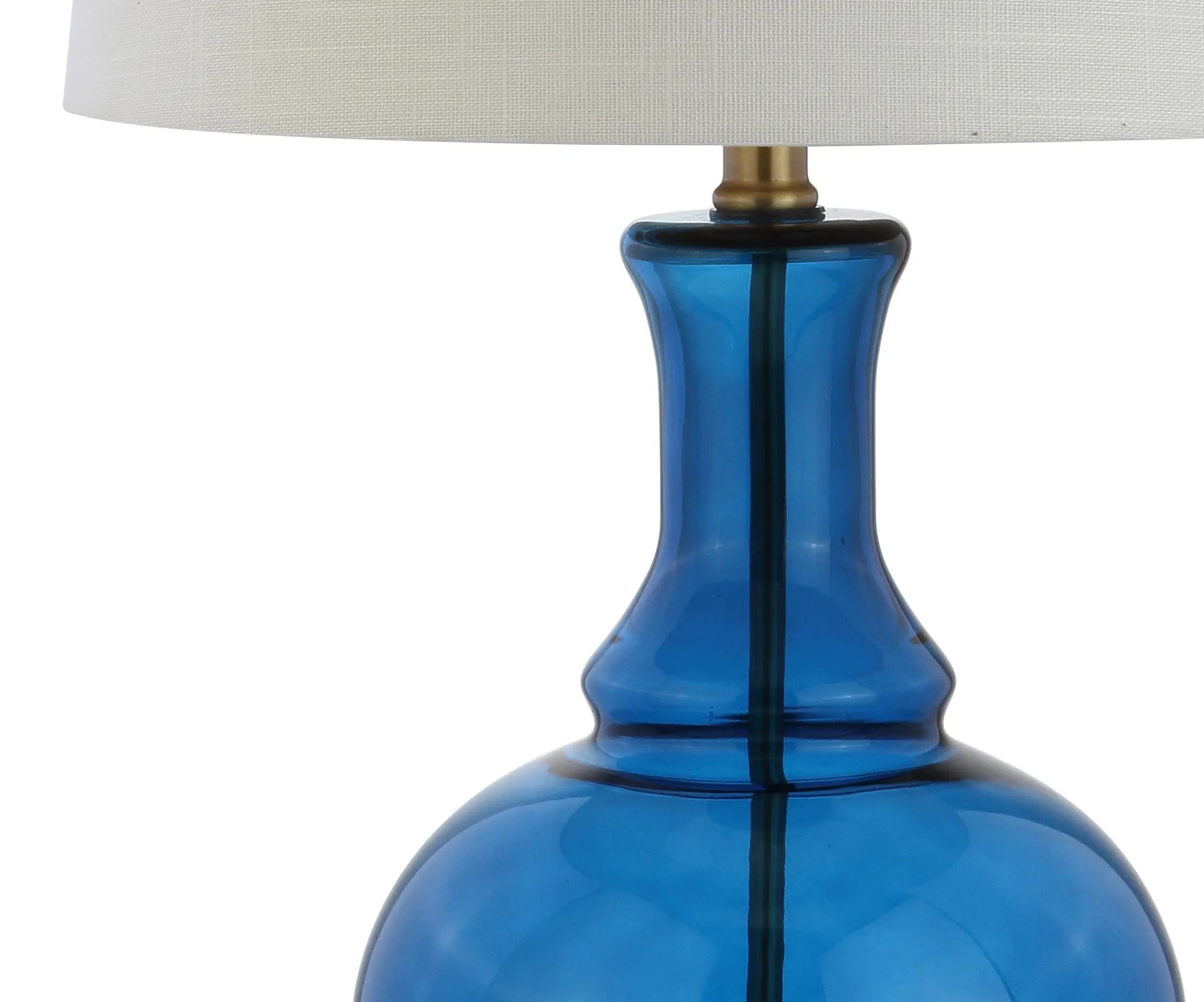 Set of Two 25" Gold Novelty Table Lamps With Drum Shades Homeroots Lighting