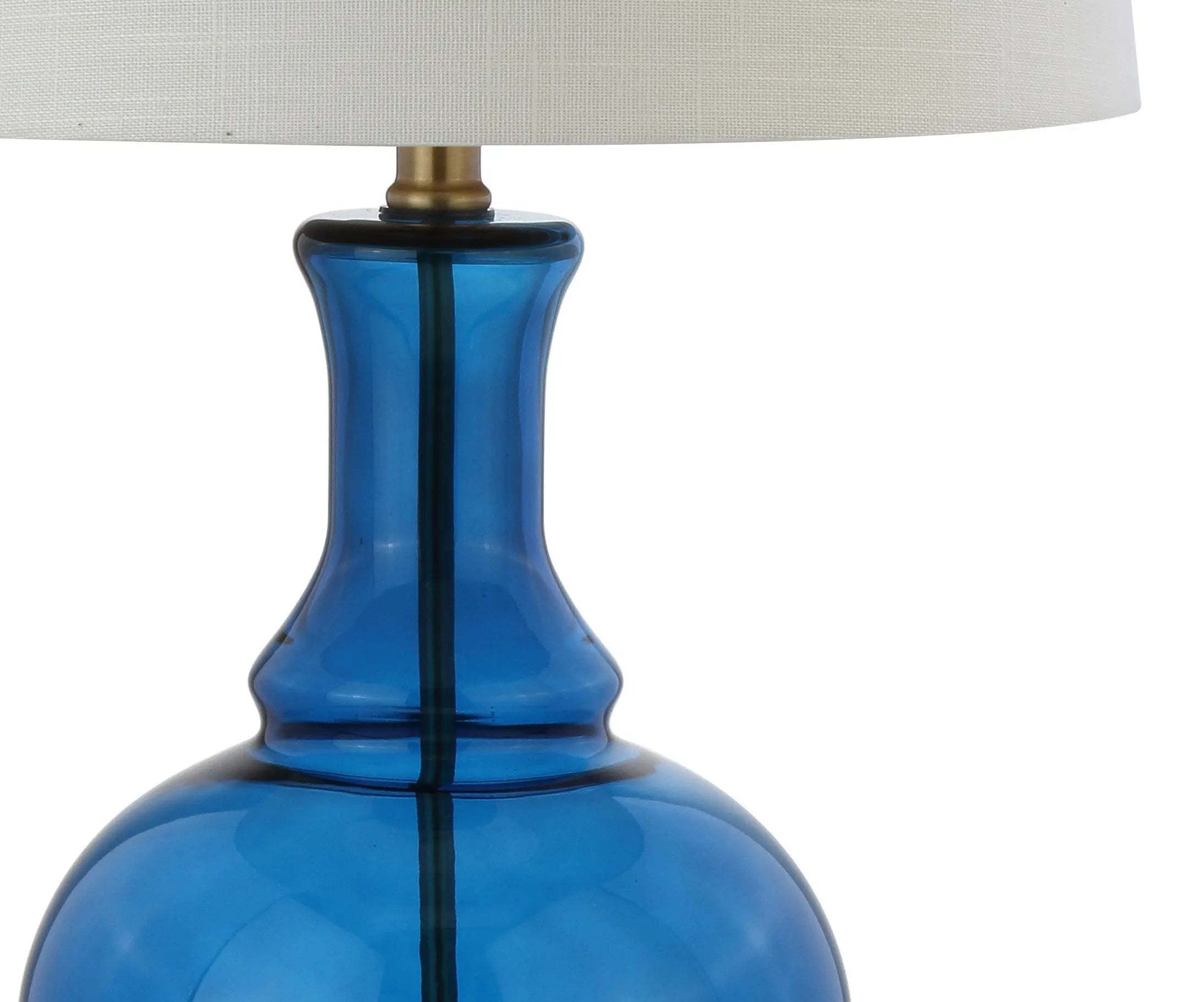 Set of Two 25" Gold Novelty Table Lamps With Drum Shades Homeroots Lighting