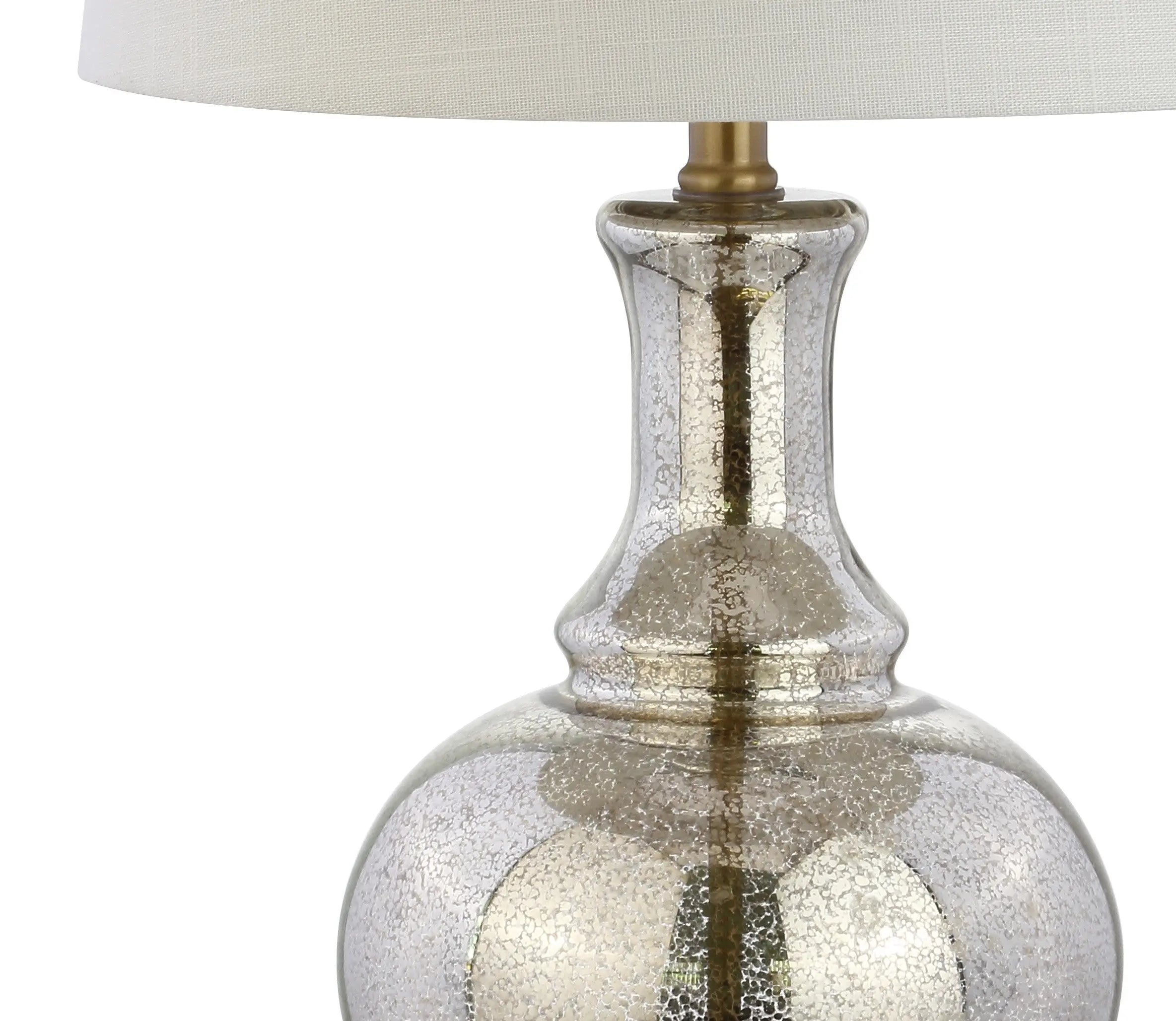 Set of Two 25" Gold Novelty Table Lamps With Drum Shades Homeroots Lighting