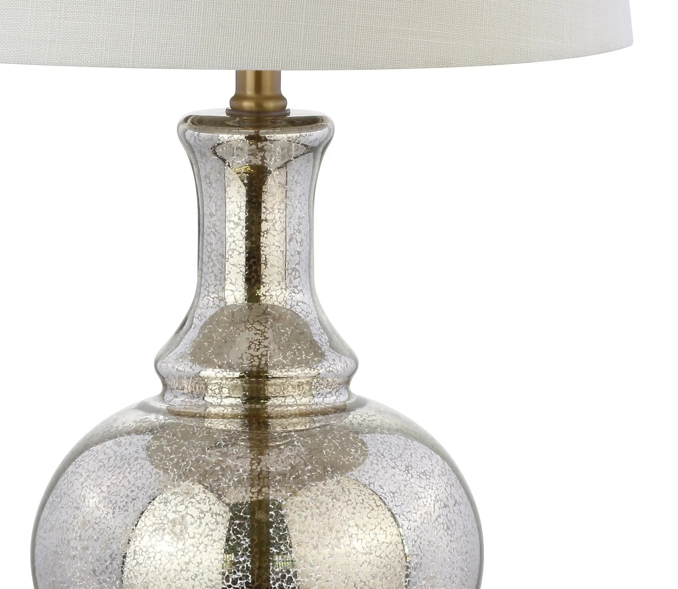Set of Two 25" Gold Novelty Table Lamps With Drum Shades Homeroots Lighting