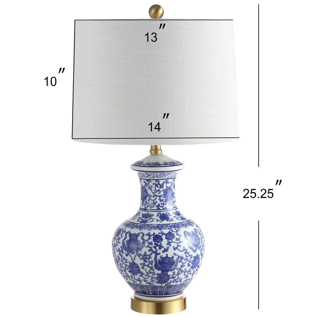 Set of Two 25" Gold Novelty Table Lamps With Globe Shades Homeroots Lighting