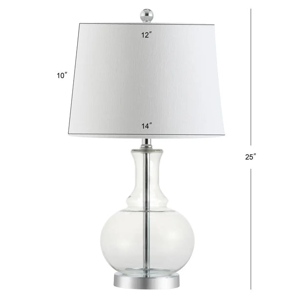 Set of Two 25" Silver Novelty Table Lamps With Drum Shades Homeroots Lighting